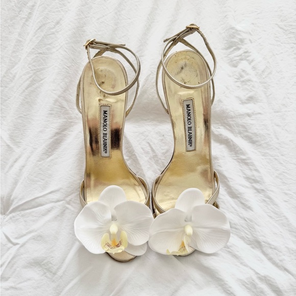 Vintage Manolo Blahnik orchid kitten heels - Picture 1 of 4